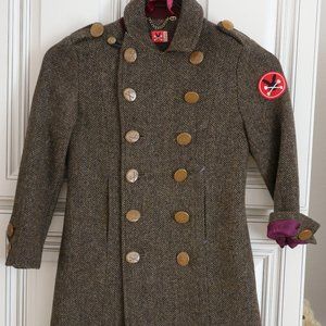 Boys Wool Coat - military style